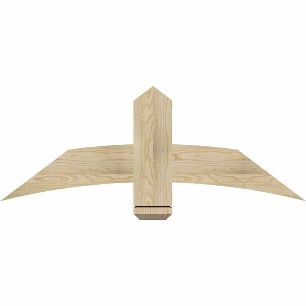 Ekena Millwork Bellingham Rough Sawn Timber Gable Bracket, Douglas Fir, 48"W x 18"H x 2"D x 6"F, 9/12 Pitch GBW048X18X0206BEL00RDF - main
